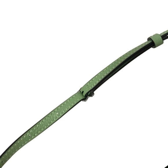 Auth COACH Phone Crossbody CH815 Light Green Leather - Shoulder Bag - Picture 6 of 8